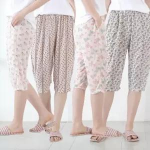 여친 하계 주머니 허리 냉감 꽃바지 고무바지 밴딩 까실이 작업복 몸빼바지