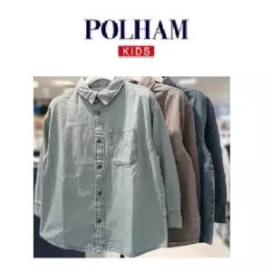 [폴햄키즈](마산점)26년신상!!공용 )컴포트 데님셔츠 PKG5WC3710