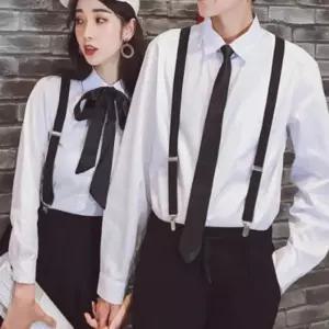 클래식 패셔너블 무드 남여공용 캐주얼 정장 멜빵