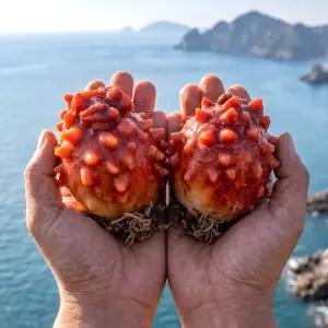 푸른들 [당일손질 무배] 통영 제철 활멍게 깐멍게