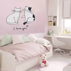 집게 고양이 포스터 장식 대형 L