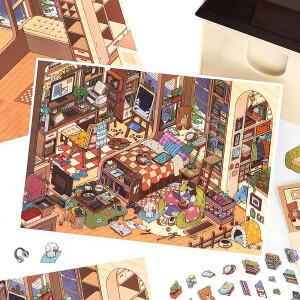 귀여운 레저 스위트 3D 홈 다이어리 풍경 스티커 DIY 포켓 캐빈 장면 크리스마스 선물