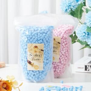 33 색 500g 대형 패키지 달콤한 벚꽃 시리즈 결혼식 초대장 봉투 밀봉을위한 래커 인감 왁스 입자