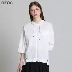 오조크 폴리 후드 절개 티셔츠 590225Moony