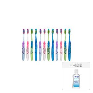 조르단 어린이 칫솔 스텝 4단계 색상랜덤, 12개+증정(가그린 제로 블라스트 100ml, 1개)