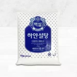 백설 하얀설탕 1kg, 3개