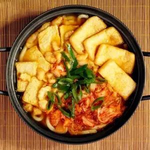 [예찬愛][단짠예찬] 사누끼 김치우동 밀키트 450gx3팩(면+소스+토핑 포함)