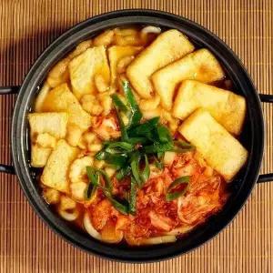 [예찬愛][단짠예찬] 사누끼 김치우동 밀키트 450gx7팩(면+소스+토핑 포함)