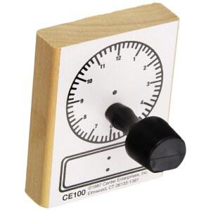 READY 2 Learn-CE100 디지털 및 아날로그 시계 스탬프 - 시간 활동 DIY를 위한 나무 플래시카드, 워크시트, 초대장, 앨범 스크랩북에 사용하세요