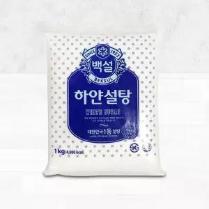 [가공식품] 백설 하얀설탕 1kg, 1개