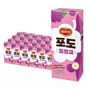 롯데 델몬트 드링크팩 포도 190mlx32팩