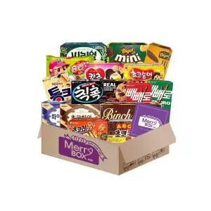 초코과자종합15종B세트 (홈런볼 초코하임 칸쵸 빼빼로 통크 다이제 미니 초코송이 칙촉 빈츠 외