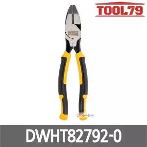 디월트 DWHT82792-0 레이저하드닝 전공 압착펜치 225mm(9) 플라이어 뺀치 절단 니퍼 논슬립 쿠션 그립