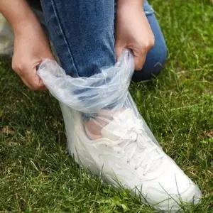 비오는날 일회용 비닐 장화 10매 신발 방수커버 레인슈즈