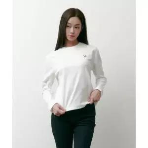 솔트앤초콜릿 SALT AND CHOCOLATE SAC 로고 롱슬리브 실켓 티셔츠 아이보리 4W2231301 5000938071 185952