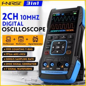 FNIRSI 2C23T 휴대용 디지털 오실로스코프 멀티미터 + 기능 신호 발생기 2023 최신 3IN1 듀얼 채널 10MHZ*2