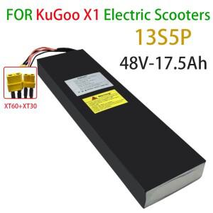 Kugoo X1/X1Plus 스쿠터용 48V 배터리 13s5p 17.5Ah 리튬 팩 내장형 18650 박스 BMS