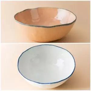 이천도자기 팔레트 냉면기 20.5cm 면기 덮밥 그릇 그릇 덮밥 (WB6B75D)