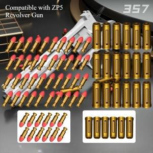 ZP5 357 리볼버 런처 EVS 소프트 다트 총알 및 쉘용 총알 액세서리 (시어소프트 장난감 총용)