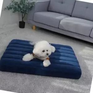 취침 애견 쿠션매트 대형 네이비 펫베드 침대 휴식