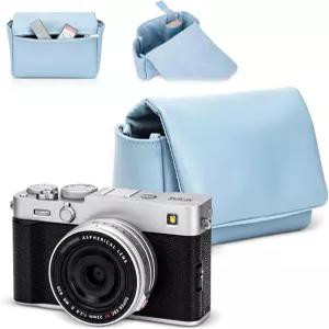 가죽 XE5 케이스 후지 후지필름 X-E5 X100VI X100V용 컴팩트 내구성 카메라 파우치 캐논 파워샷 V1 휴대용