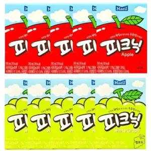고품질 피크닉세트 사과5개+청포도5개 과채음료 소풍음료 주스 피크닉청포도 (WE89963)