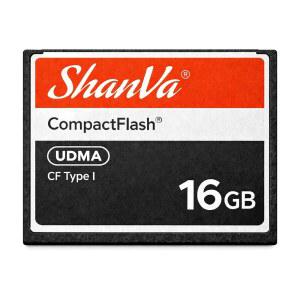 구형 DSLR 카메라, 전문가용 HD 캠코더, 산업 장비 및 음악 샘플러를 위한 ShanVa 16GB CompactFlash Card u2013 UDMA CF 메모리 카드