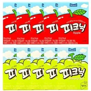 피크닉세트 사과5개+청포도5개 과채음료 소풍음료 주스 피크닉청포도 (WE89963)