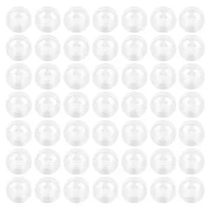 AUEAR 파티 호의 상품을 위한 100팩 반투명 소형 원형 캡슐 1.1인치 자판기 빈 플라스틱 껌통