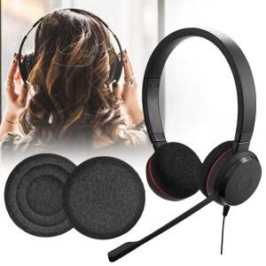 패션 스폰지 이어폰 슬리브 교체용 소프트 패드 Jabra evolve 20 20se 30 30II 40 65 헤드폰 액세서리