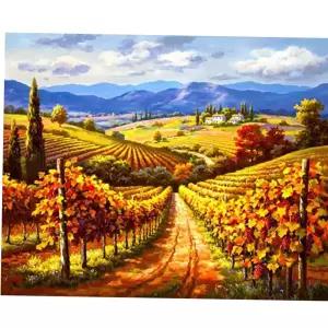 풍경 십자수 포도원 보석십자수 40x60
