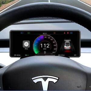 Model3 Y 전면 디스플레이 카플레이 속도계 헤드 업 하이 대시 보드 드라이버 스크린 카메라 HUD for tesla