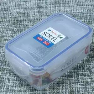 직사각 스텐 밀폐용기 0.5L 반찬통 냉장고 정리 보관 다용도 미니