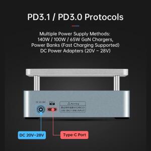 ALIENTEK HP20 핫플레이트 200W 납땜 스테이션 예열기 미니 히팅 플레이트 PD3.1 디지털 정온 350 °   난