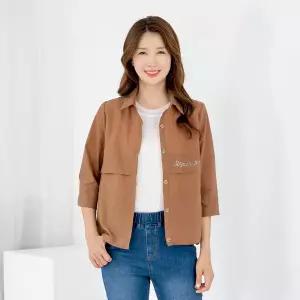엄마옷 모슬린 엄마옷 자켓 7부 경랑 카라 캐주얼 605HJK112 중년여성/50대/60대/70대/빅사이즈/할머니옷/