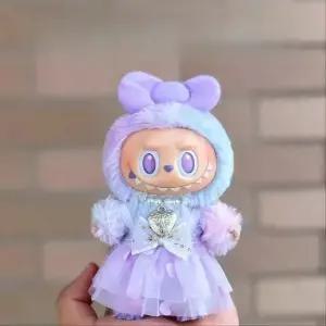 미니 귀여운 3.0 라부부 V1 V2 V3 DIY 매칭 드레스 러브 튤 보우 공주 로파 인형 의상 액세서리