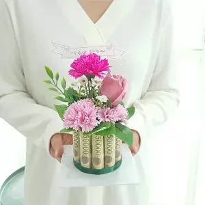 미니케익 용돈 박스 10 핑크 어버이날 케이크 선물