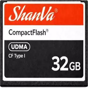 ShanVa 32GB CompactFlash 카드 - 구형 DSLR 카메라 전문가용 HD 캠코더 산업 장비 및 음악 UDMA CF 메모리