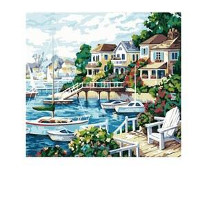 DIY 다이아몬드 그림 풍경 꽃 건축 인테리어 보석십자수 취미 세트
