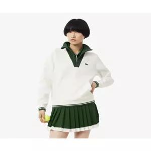 라코스테 SF8634-55NX0N 맨투맨 남성맨투맨 여성 테니스 헤리티지 반집업 스?