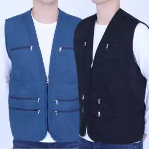 봄 여름 가을 작업복조끼 작업용 상의 배달 노가다 퀵 다용도 공구 간절기 바람막이조끼 주머니 많은 빅사이즈
