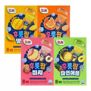 DOLE 후룻팝 4종 혼합 32팩 외 / 오렌지 파인애플 피치 망고 / 돌후룻팝 얼려먹는주스