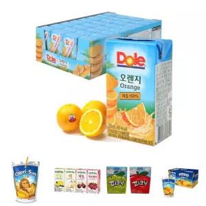 Dole 오렌지 주스 120ml X 32팩/음료/단체/음료수/사무실/간식/어린이/팩음료/팩주스/어린이집/선물용/학원