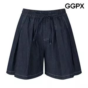 [GGPX] 핀턱 데님 4부 팬츠 (GQ4PT021F)
