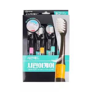 부광 시린메드 이케어 초극세모 칫솔 4P
