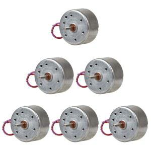 DIY 풍력 터빈 발전기를 위한 Topox 6 팩 DC 3V 1730RPM 미니 전기 모터