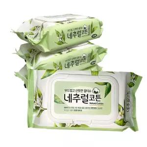 그린터치 네추럴코튼 물티슈(100매) 낱개1개