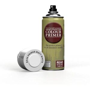 eAj 아미 페인팅 컬러 프라이머, 매트 화이트, 400ml, 13.5온스 - 미니어처 페인팅용 아크릴 언더코트