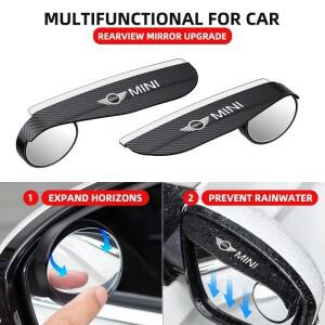 카본 파이버 자동차 사이드 미러 눈/햇빛 가리개 레인 커버 액세서리 (BMW 호환 미니 쿠퍼 R50 R53 R60 F55