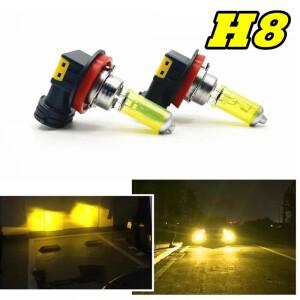 2개 H8 12V 35W 노란색 조명 3000k 자동차 헤드라이트 안개 램프 할로겐 전구
